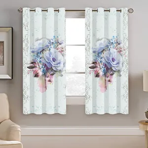 پرده نیروانا طرح گل  مدل هازان کد 8131   سایز 140×200 سانتی متر