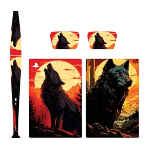 برچسب کنسول بازی پلی استیشن 5 فت دیجیتال مدل wolf 01