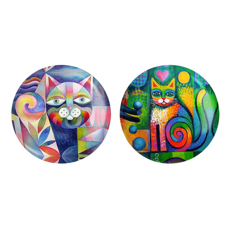 مگنت خندالو مدل نقاشی انتزاعی کد 53105318 مجموعه 2 عددی