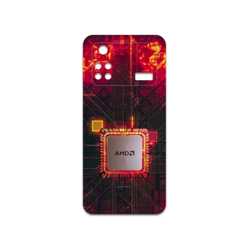برچسب پوششی ماهوت مدل AMD-Brand مناسب برای گوشی موبایل شیائومی Poco M4 Pro 4G