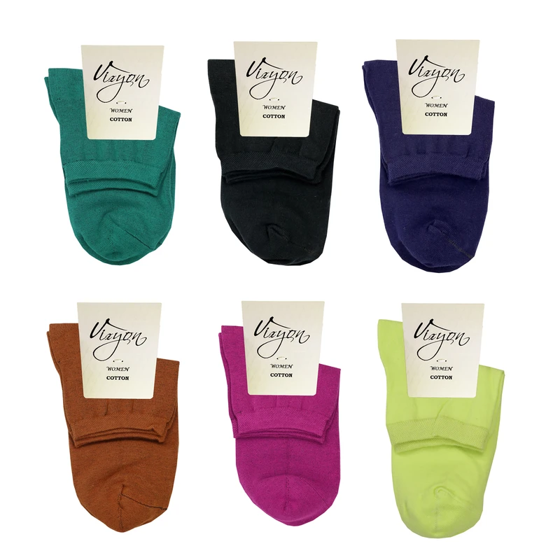 جوراب زنانه مدل ترک ویزیون کد VFS202.6Z2 بسته 6 عددی