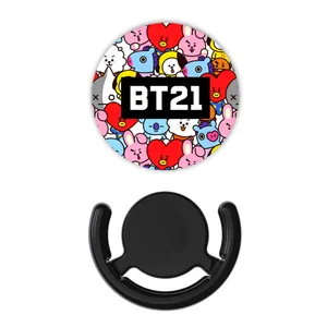 پایه نگهدارنده گوشی موبایل پاپ سوکت طرح bt-21 به همراه پاپ کلیپ