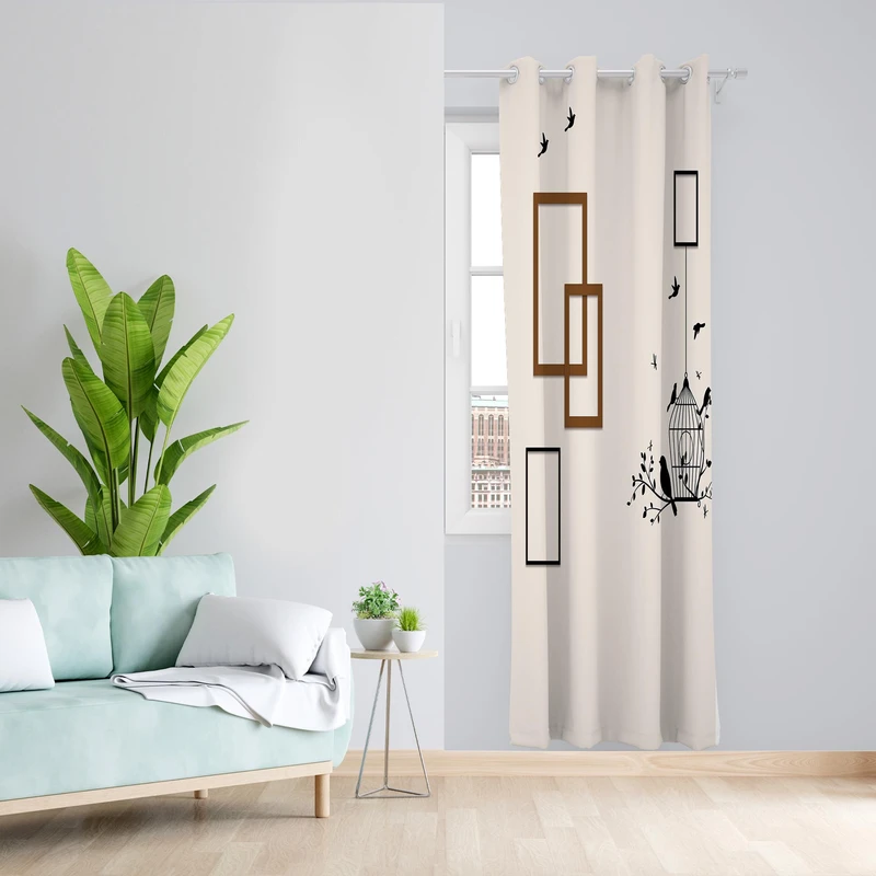 پرده مدل مخمل پانچی کد 1313 سایز 140x200 سانتی متر