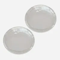 شیشه چراغ مه شکن جلو خودرو&nbsp;کد SQ1005 مناسب برای کوئیک و ساینا بسته 2 عددی