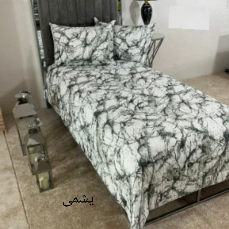 روکش لحاف مدل دورو ماربل niki011 دو نفره سایز 220×240 سانتی متر