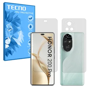 Tecno Resistant model transparent screen protector suitable for Honor 200 Pro mobile phone along with the back protector