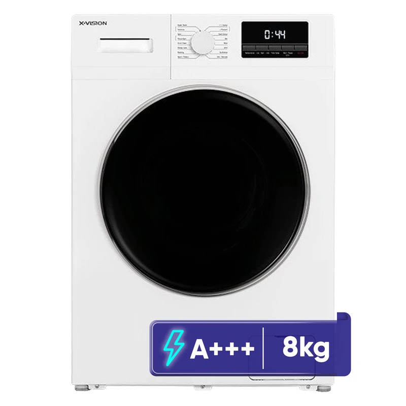 ماشین لباسشویی 8 کیلوگرم اتوماتیک ایکس ویژن مدل tg82-aw-as