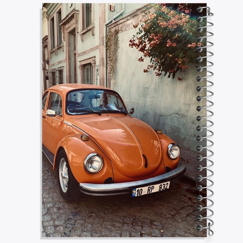 دفتر ژورنال نویسی 50 برگ خندالو مدل نقطه ای طرح ماشین کلاسیک کد F1258