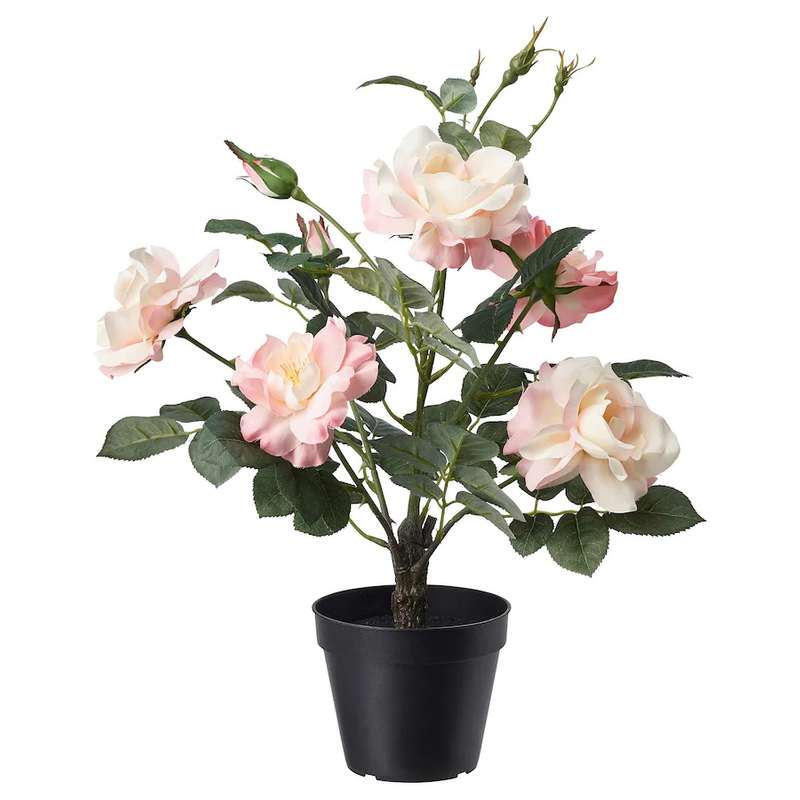 گلدان به همراه گل مصنوعی ایکیا مدل FEJKA کد 203.952.89