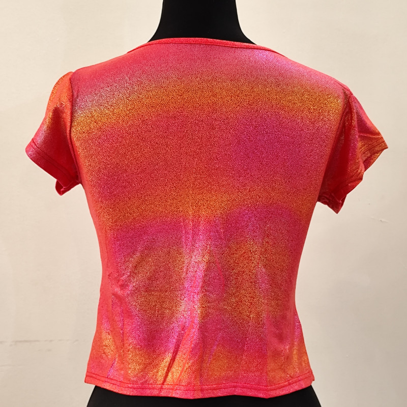 بلوز آستین کوتاه زنانه مدل مجلسی پوست ماری