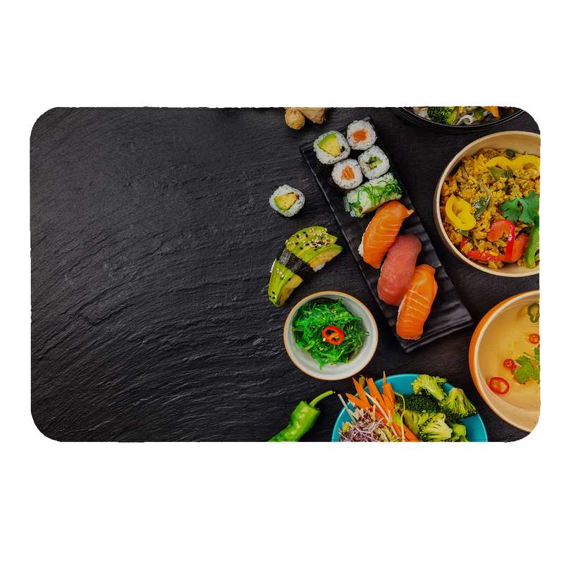 پادری  طرح غذا کد 5055 سایز 50 × 70 سانتی متر