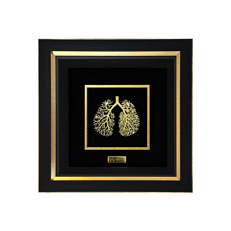 تابلو طلاکوب میداس مدل پزشکی دستگاه تنفسی و ریه کد 12100