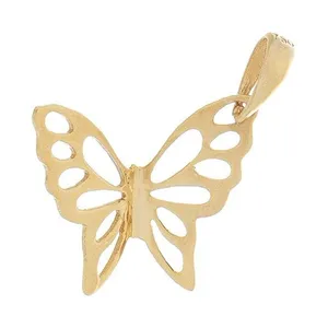 آویز گردنبند طلا 18 عیار زنانه قیراط طرح پروانه کد GH4351