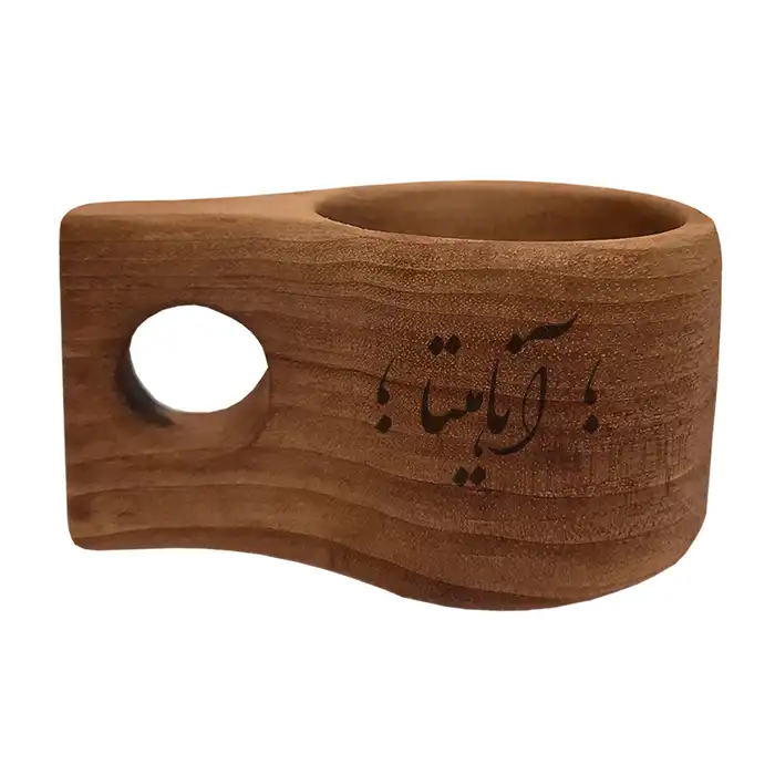 لیوان چوبی مدل اسم اناهیتا 6655