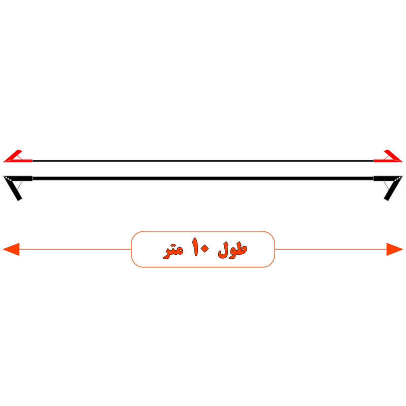 کابل اتصال باتری خودرو مدل Bavaria 900A-10m مجموعه دو عددی