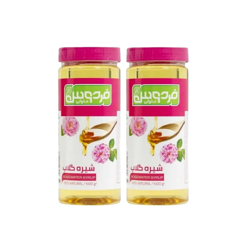 شیره گلاب حلوایی فردوس - 950 گرم مجموعه 2 عددی
