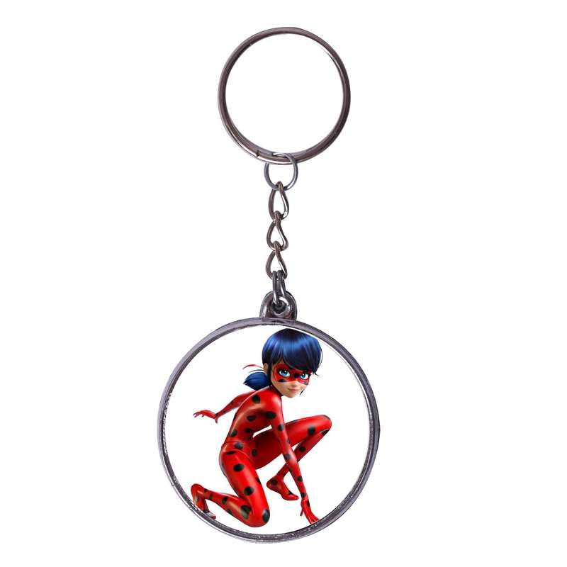 جاکلیدی دخترانه مدل لورا پشت اینه طرح دختر کفشدوزکی