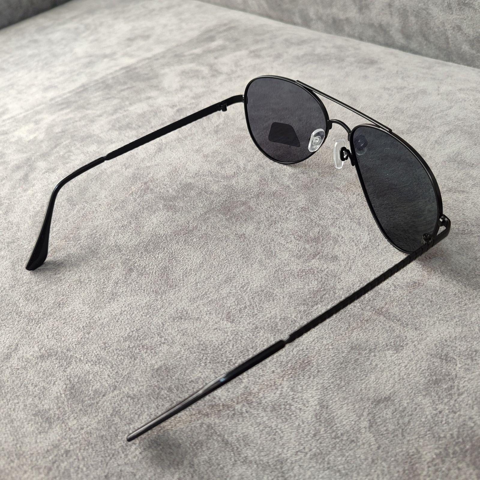 عینک آفتابی مدل خلبانی پلاریزه کد 0163 UV400  -  - 5