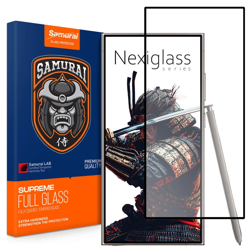 محافظ صفحه نمایش سامورایی مدل Nexiglass مناسب برای گوشی موبایل سامسونگ Galaxy S24 Ultra