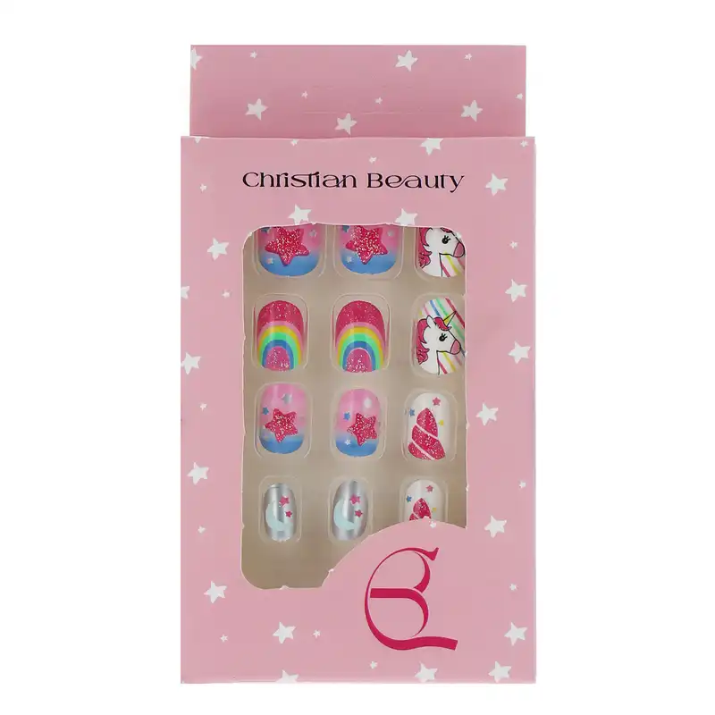 ناخن مصنوعی بچگانه کریستین بیوتی کد NM28 بسته 12 عددی