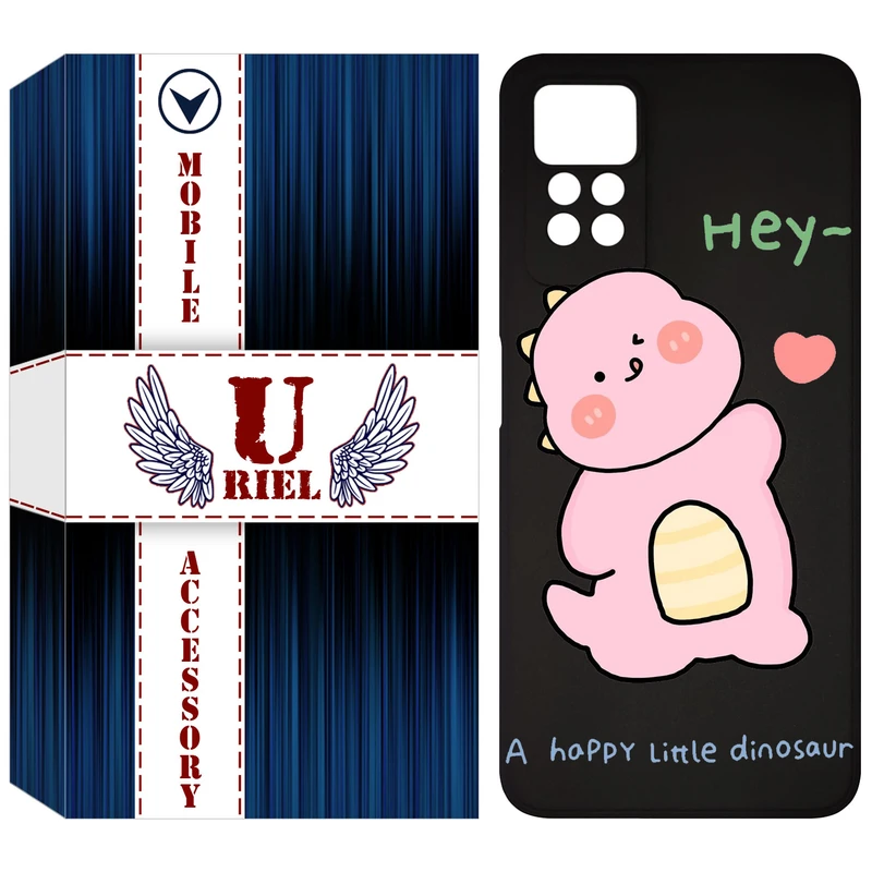 کاور یوریل مدل KSH کد 26 طرح دایناسور صورتی مناسب برای گوشی موبایل شیائومی Redmi Note 12 Pro 4G