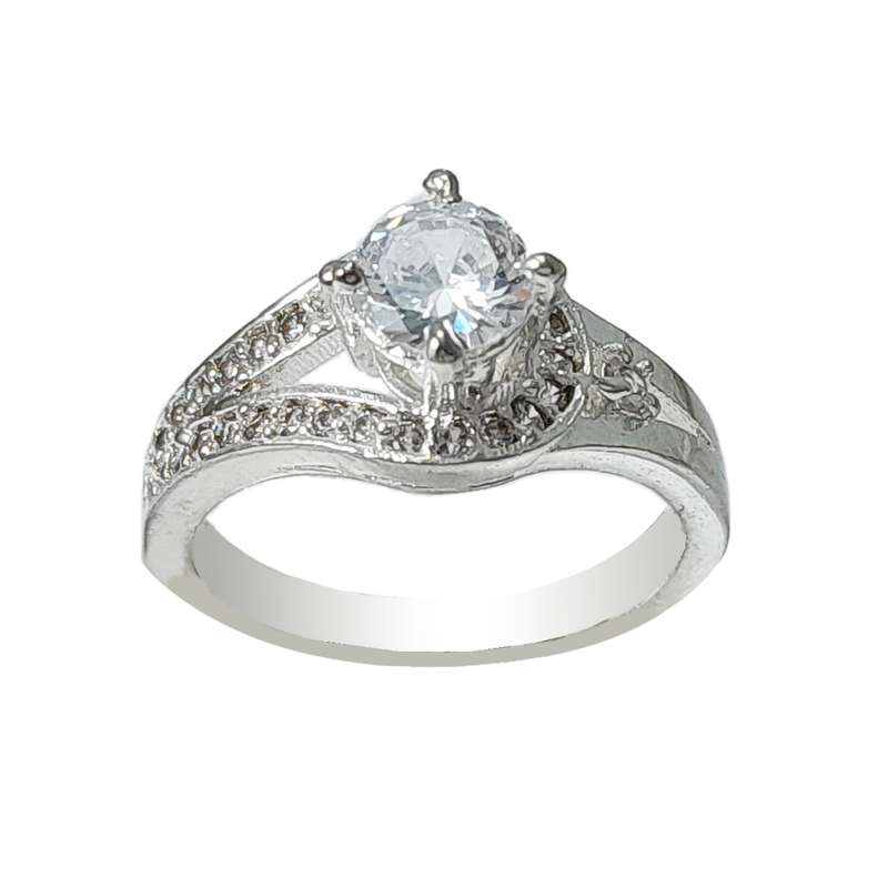 انگشتر زنانه طرح جواهر مدل سولیتر کد Rjns9