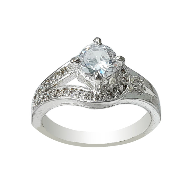 انگشتر زنانه طرح جواهر مدل سولیتر کد Rjns9