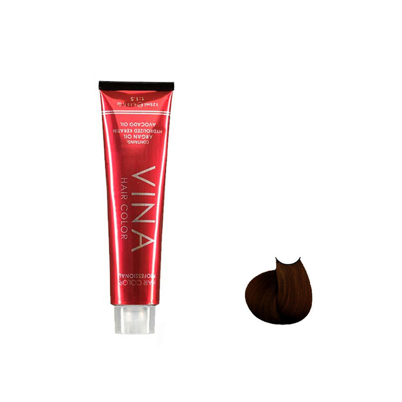 رنگ مو وینا شماره 5.00 حجم 125 میلی لیتر رنگ قهوه ای روشن قوی