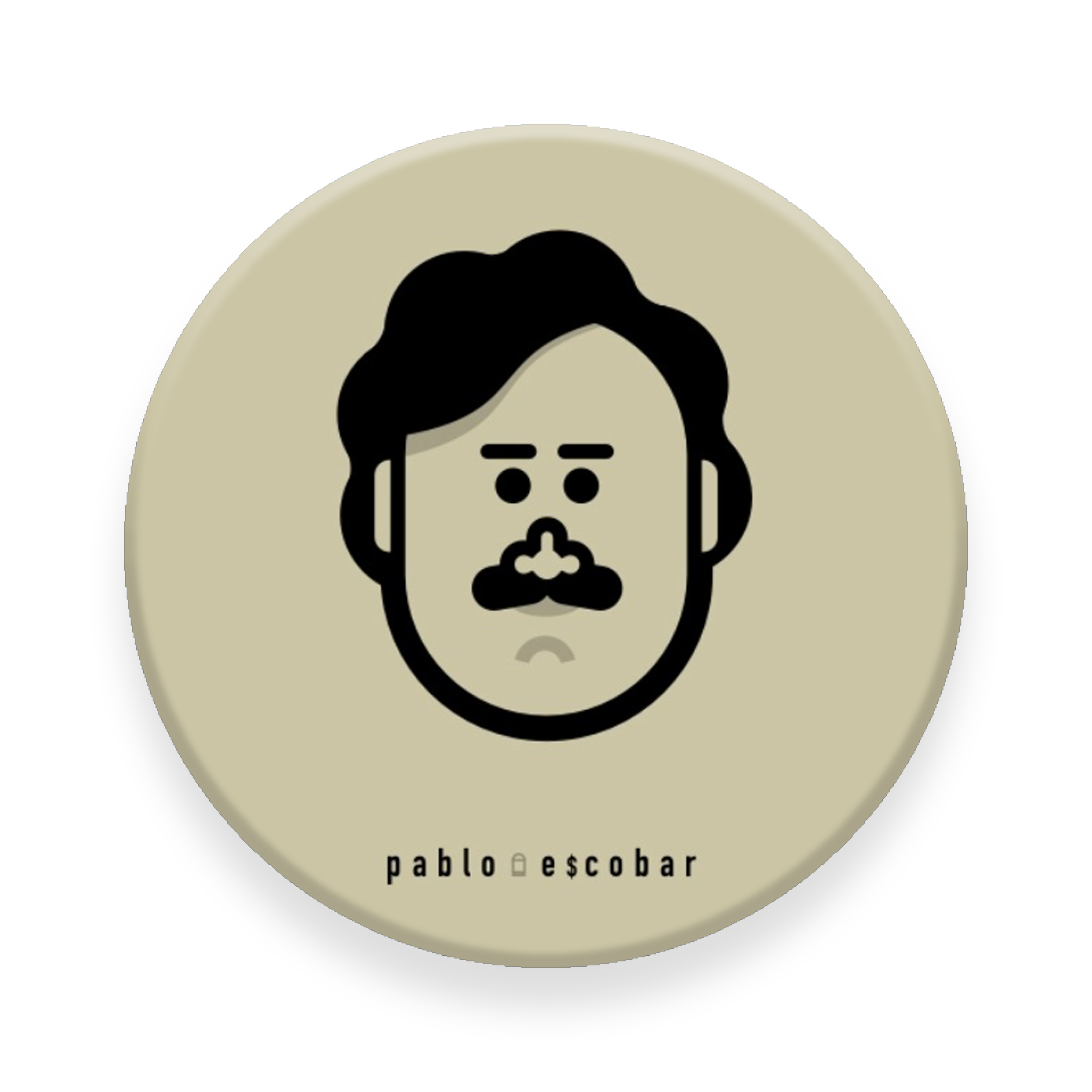 برچسب مدل Pablo Escobar مناسب برای پایه نگهدارنده مغناطیسی