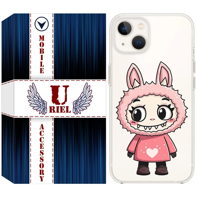 کاور یوریل مدل Clear کد 139 طرح لبوبو مناسب برای گوشی موبایل اپل iPhone 13 mini