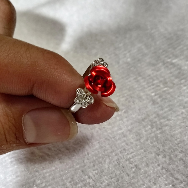 انگشتر دخترانه سلین کالا طرح گل رز مدل ce-ando18
