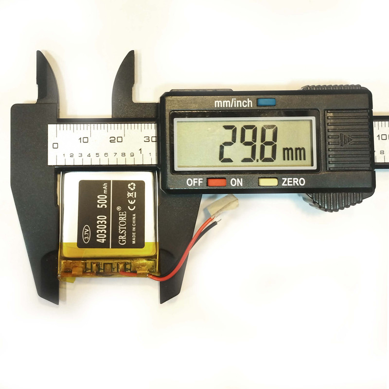 باتری لیتیومی مدل KSRE-403030 ظرفیت 500 میلی آمپرساعت