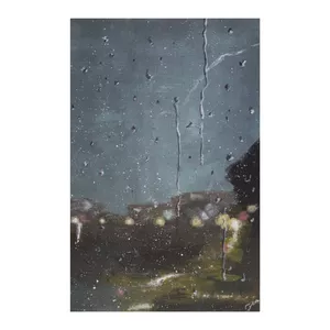 تابلو نقاشی اکریلیک مدل منظره بارانی کد 01