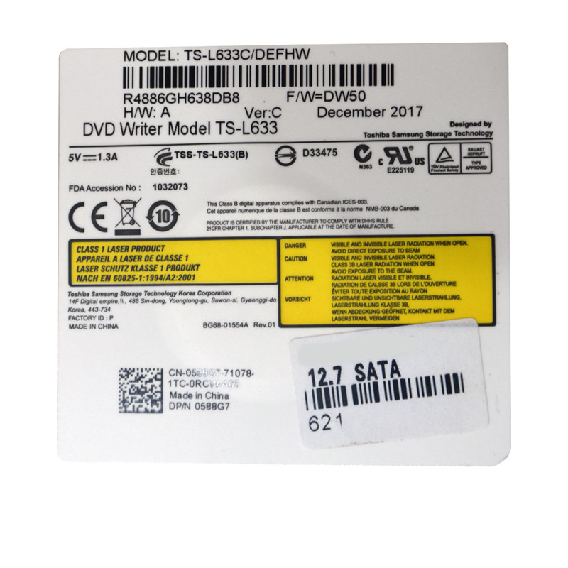 درایو DVD اینترنال مدل TS-L633C/DEFHW