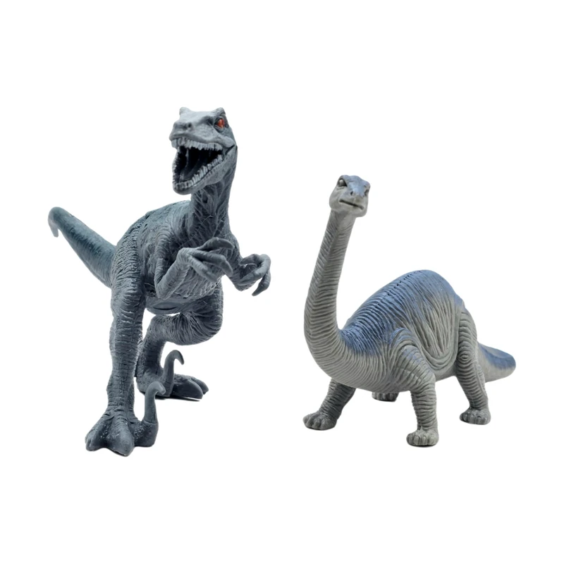 فیگور مدل دایناسور ولوسی رپتور و برونتوساروس مجموعه 2 عددی