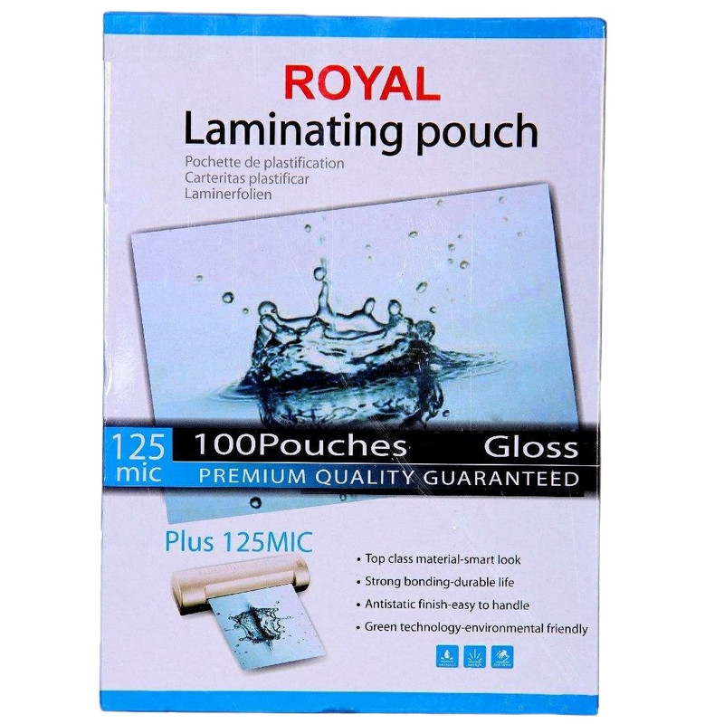 طلق پرس رویال کد 125911 سایز 12x9 سانتی متر بسته 100 عددی