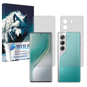 Wolf Tough model transparent screen protector suitable for Tecno Camon 40 Pro mobile phone along with the back protector