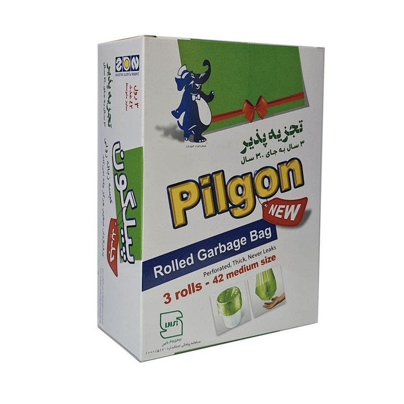 کیسه زباله پیلگون مدل سبز 42