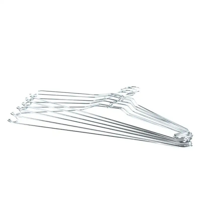 چوب لباسی الماس مدل قلابدار استیل ضخیم بسته 6 عددی