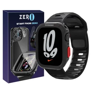 بند زیرو مدل SPG Rugged ZR مناسب برای اپل واچ اپل واچ سری 4/5/6/Se سایز 44 میلی متری به همراه کاور