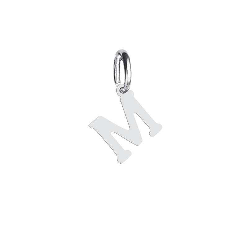 آویز گردنبند نقره هایکا طرح حرف M مدل n.ha 248