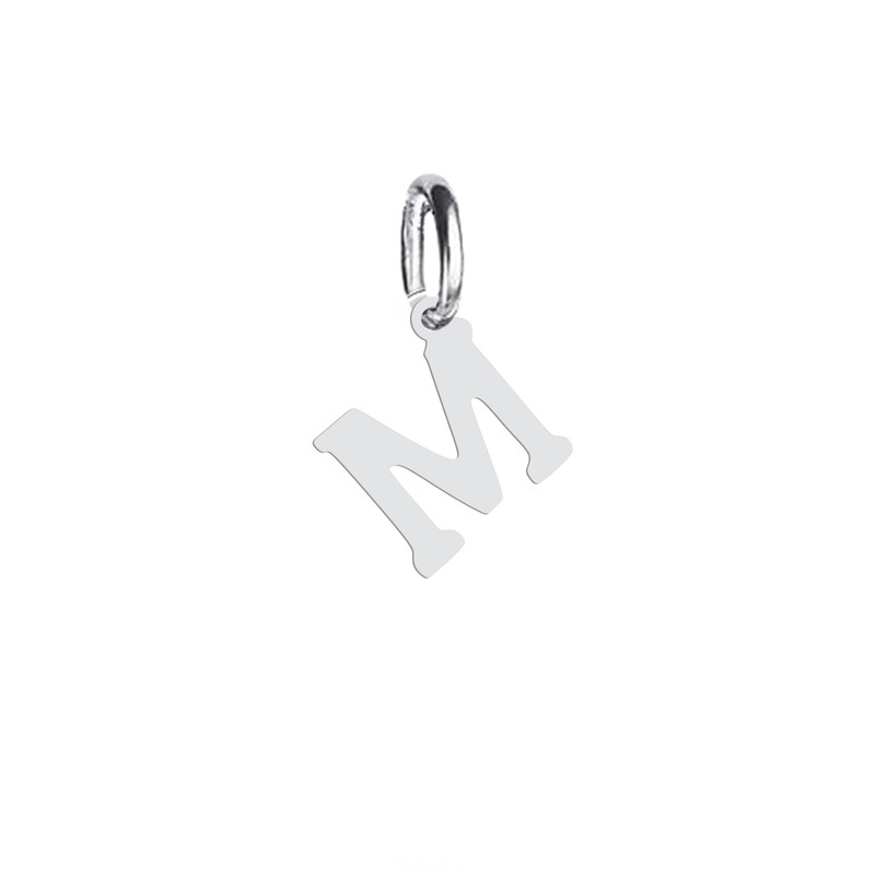 آویز گردنبند نقره هایکا طرح حرف M مدل n.ha 248