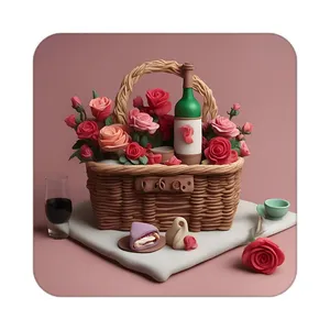 زیر لیوانی کاکتی طرح گل مدل mp19736