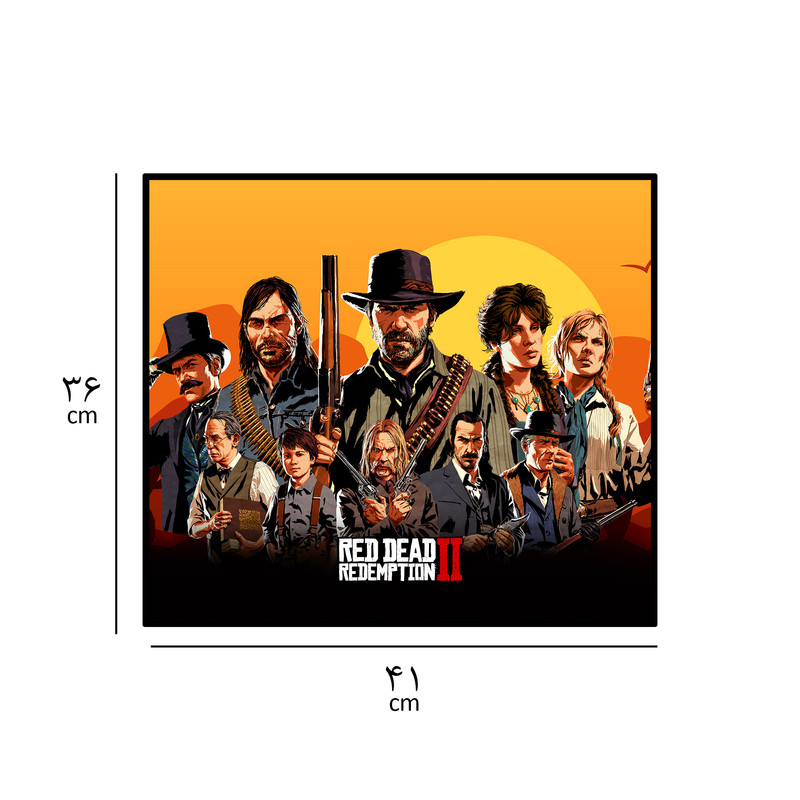ماوس پد مخصوص بازی سابتک مدل red dead ll 1