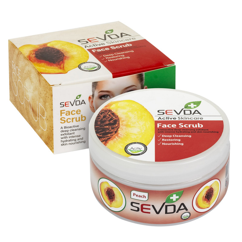 اسکراب لایه بردار پوست سودا مدل  Peach - Almond - Walnut - Apricot حجم 250 میلی لیتر مجموعه 4 عددی