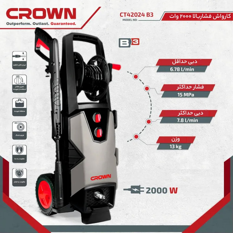 کارواش کرون مدل CT42024