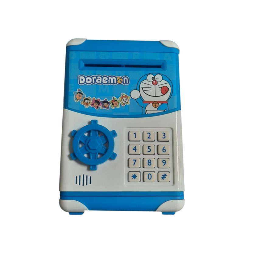 اسباب بازی قلک رمز دار گاوصندوقی مدل Doraemon No.3003 