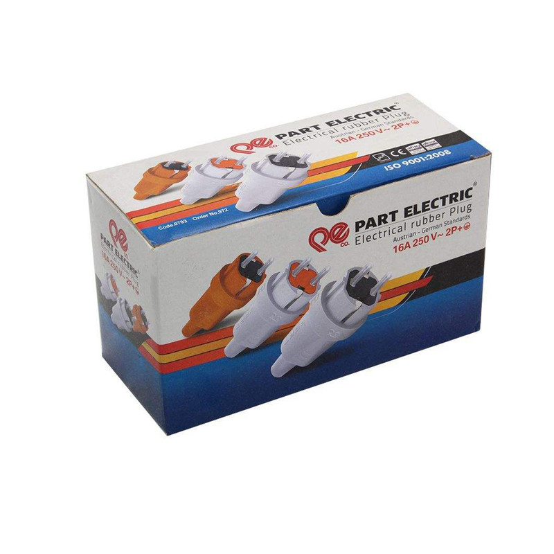 دوشاخه برق صنعتی پارت الکتریک مدل 2SHAKH