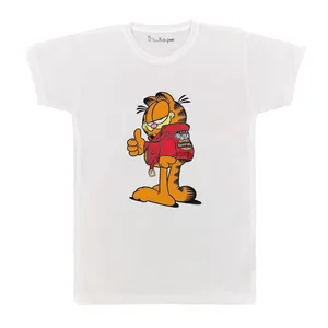 تی شرت آستین کوتاه بچگانه پرمانه طرح گارفیلد کد pmt.7640