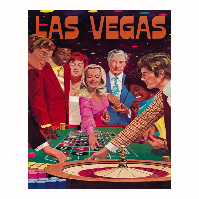 پوستر مدل مستر سفر وینتیج -لاس وگاس 